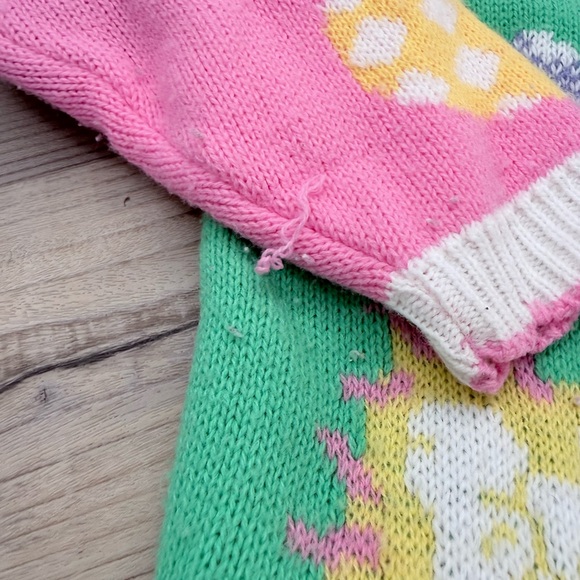 Vintage 1991 RARE- Barbie Colorful Knit Sweater and Skirt Set - Picture 5 of 8